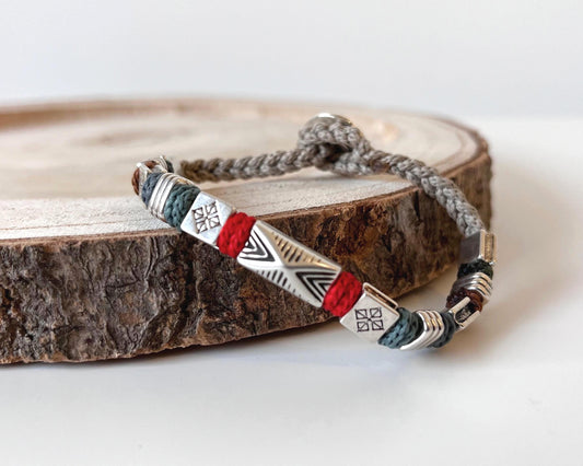 BRANSOLETKA ETNICZNA STEEL SPIRIT