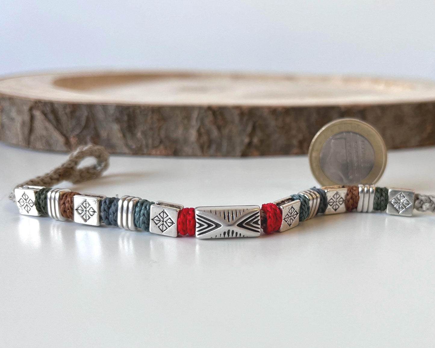 BRANSOLETKA ETNICZNA STEEL SPIRIT